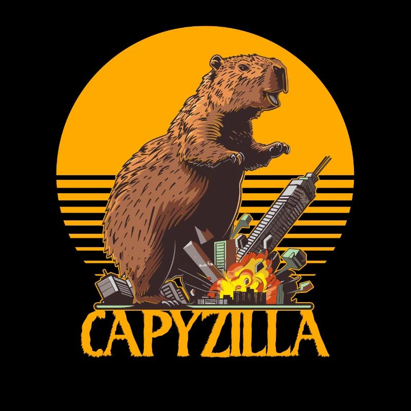 Capybara Meme - Capyzilla - rampaging monster