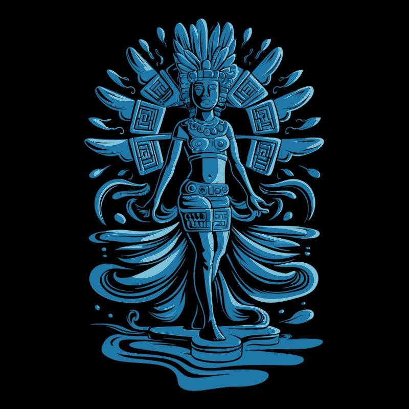 Dieu aztèque mythologie aztèque Chalchiuhtotolin