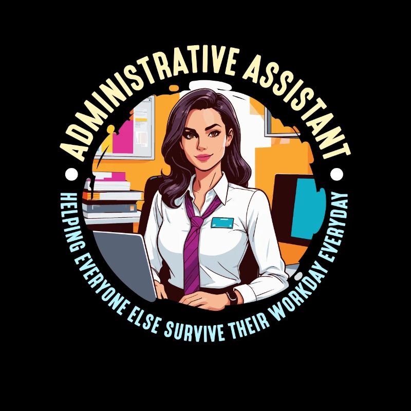 Administrative Assistant Helping Office Worker