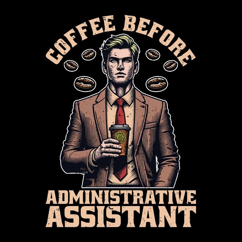 Admin Assistant Coffee Office Worker Coffee Lover