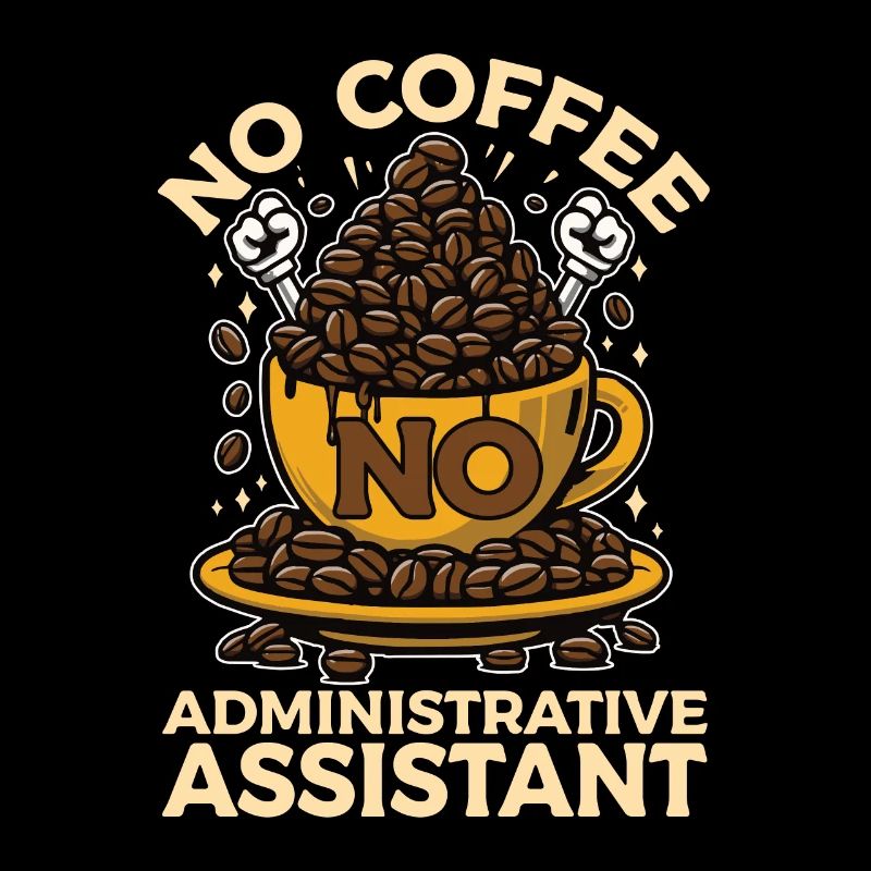 Admin Assistant No Coffee Secretary Coffee Lover