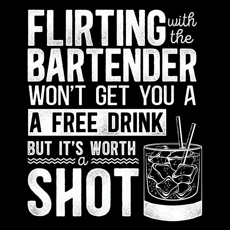Bartender Mixologist Flirting With
