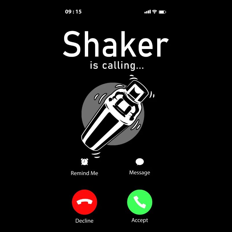 Bartender Mixologist Phone Display