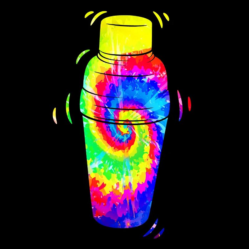 Bartender Mixologist Tie Dye