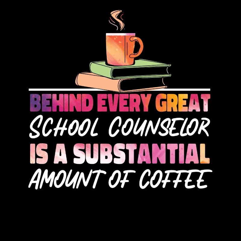 School Counselor Coffee Watercolor