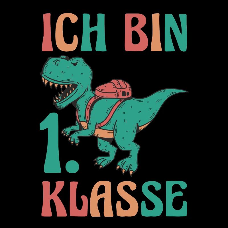Dino Enfant de première année commençant l’inscription à l’école