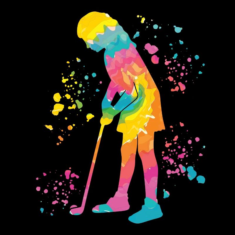 Golfer Colorsplash Kinder Miniaturgolf