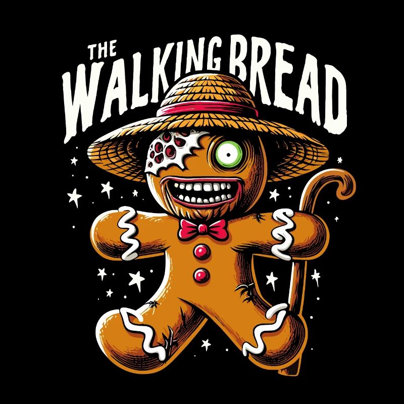 Halloween The Walking Bread Gingerbread Zombie Cool