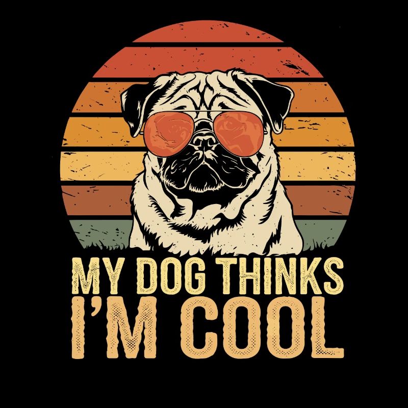 Carlin mon chien pense que je suis cool