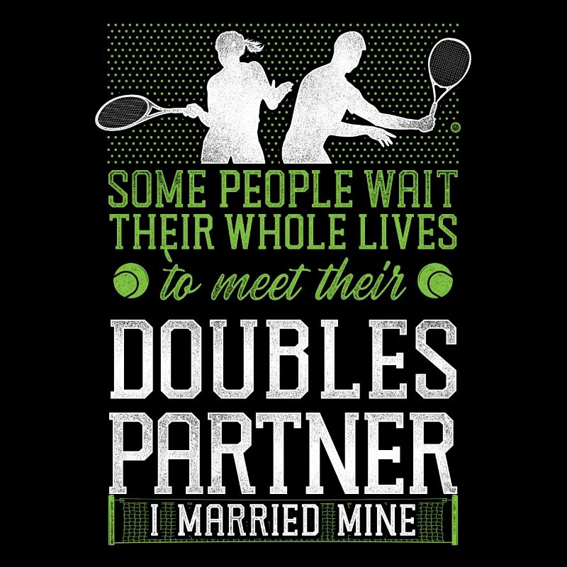 Funny Tennis Player Racket Husband