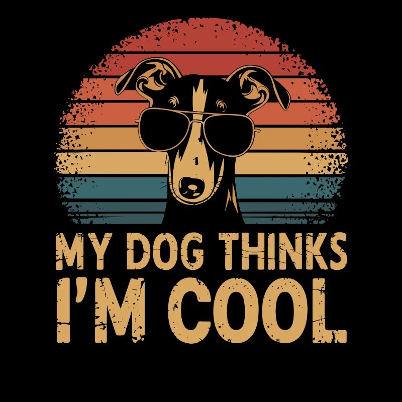 Whippet Mon chien pense que je suis cool