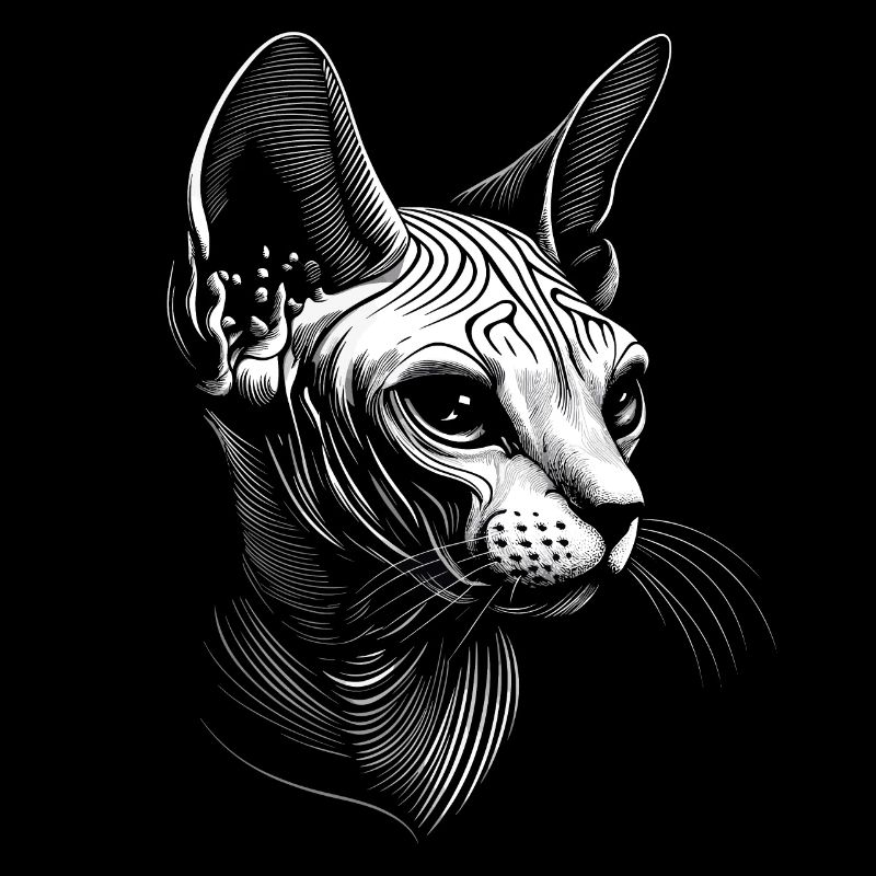 Chat Sphynx Chat Sphynx Chat Canadien Mignon Sphinx