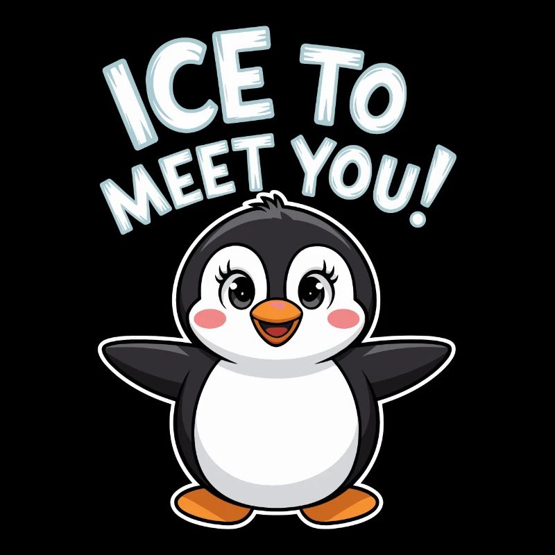 Jeu de mots pingouin mignon