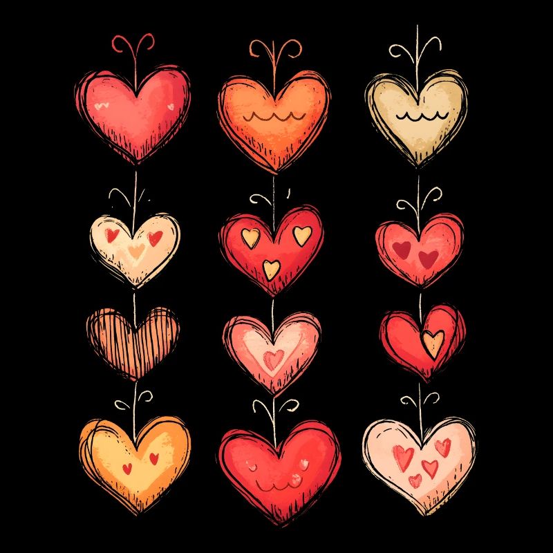 Herzmuster Valentinstag Herz Muster Geschenk