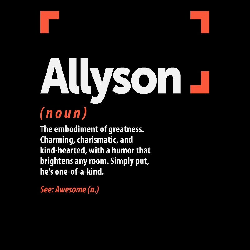 Allyson Definition Personalized Name Allyson