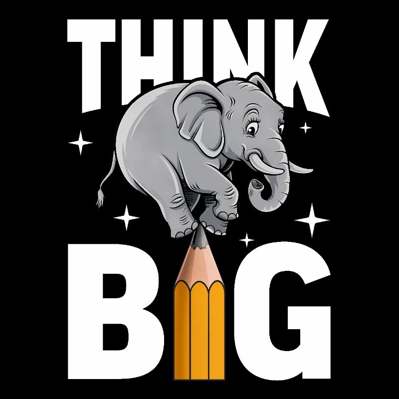 Denke groß Elefant Denker, Träumer und Visionäre
