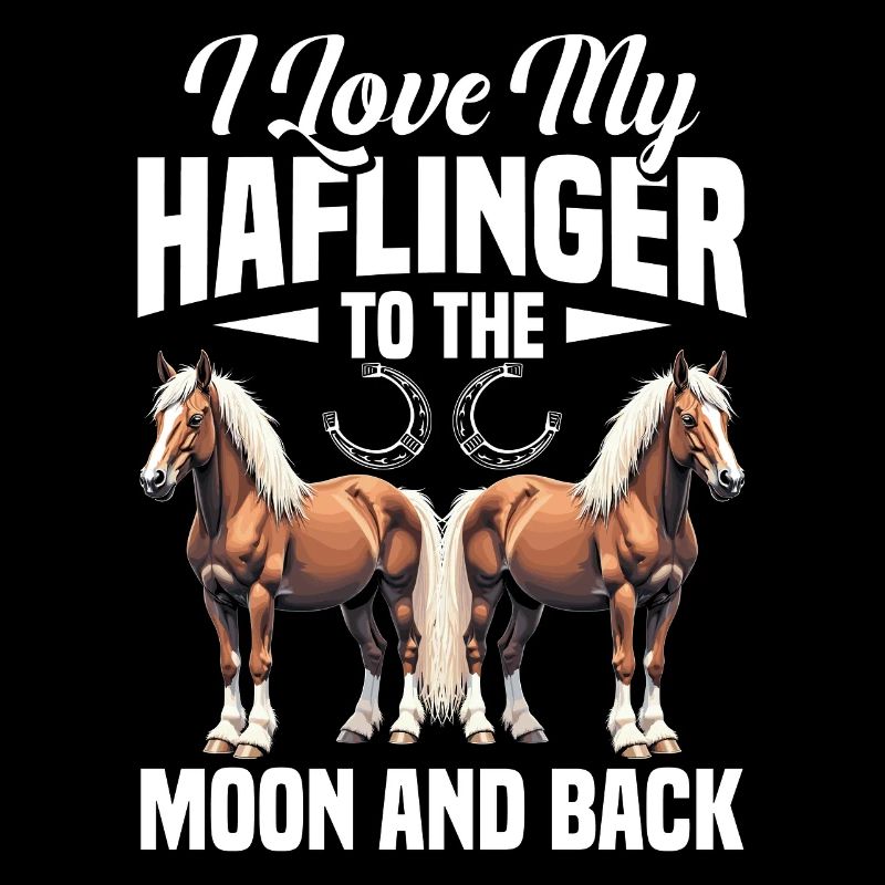Haflinger lune et dos cheval propriétaire Riding Hafling