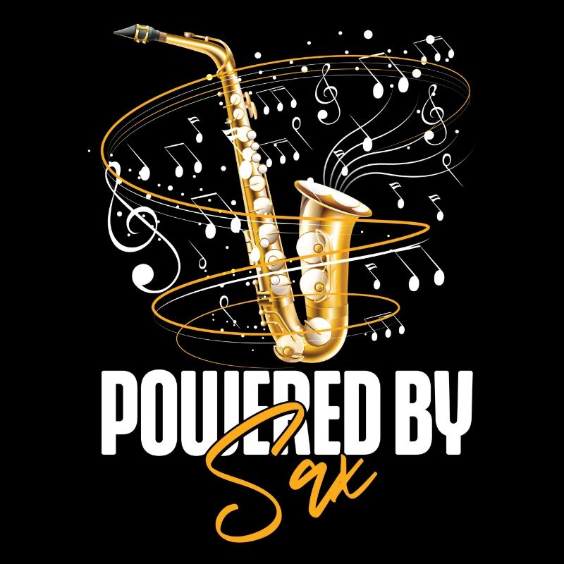 Saxophone Pun Powered By Sax