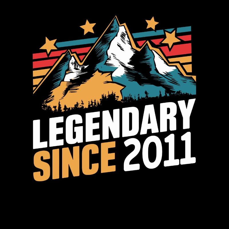 Legendary since 2011 Vintage Mountain Retro Mountains