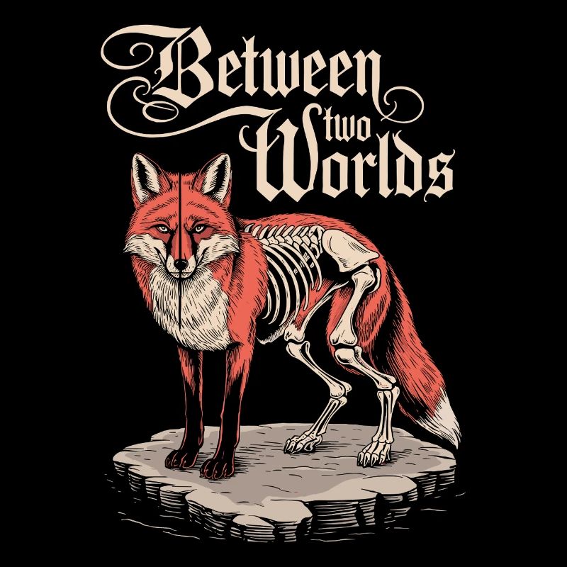 Between Two Worlds: Dark Cottagecore Fox