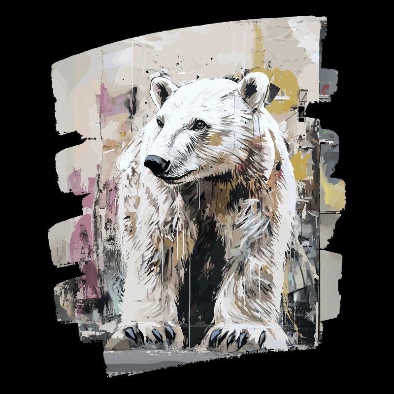 Eisbär Graffiti Sprayer
