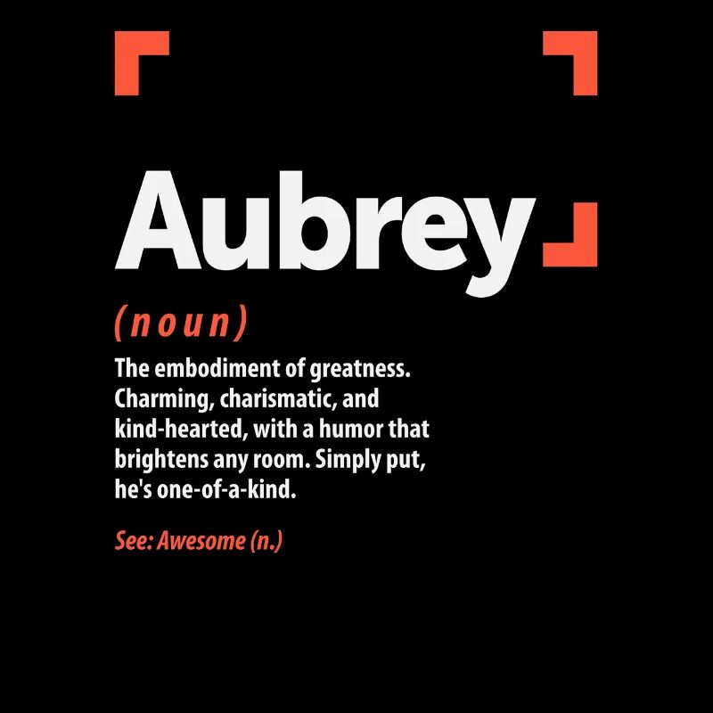 Aubrey Definition Personalisierter Name Aubrey