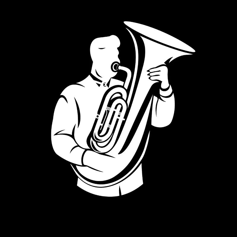 Tuba Player Sketch