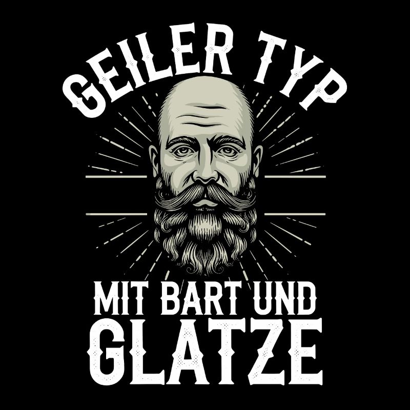 guy with beard & bald head beard wearer