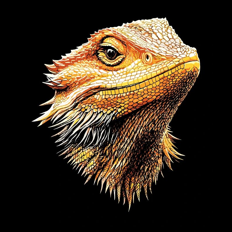 Bartagame Echse Bearded Dragon Süße Bartagamen