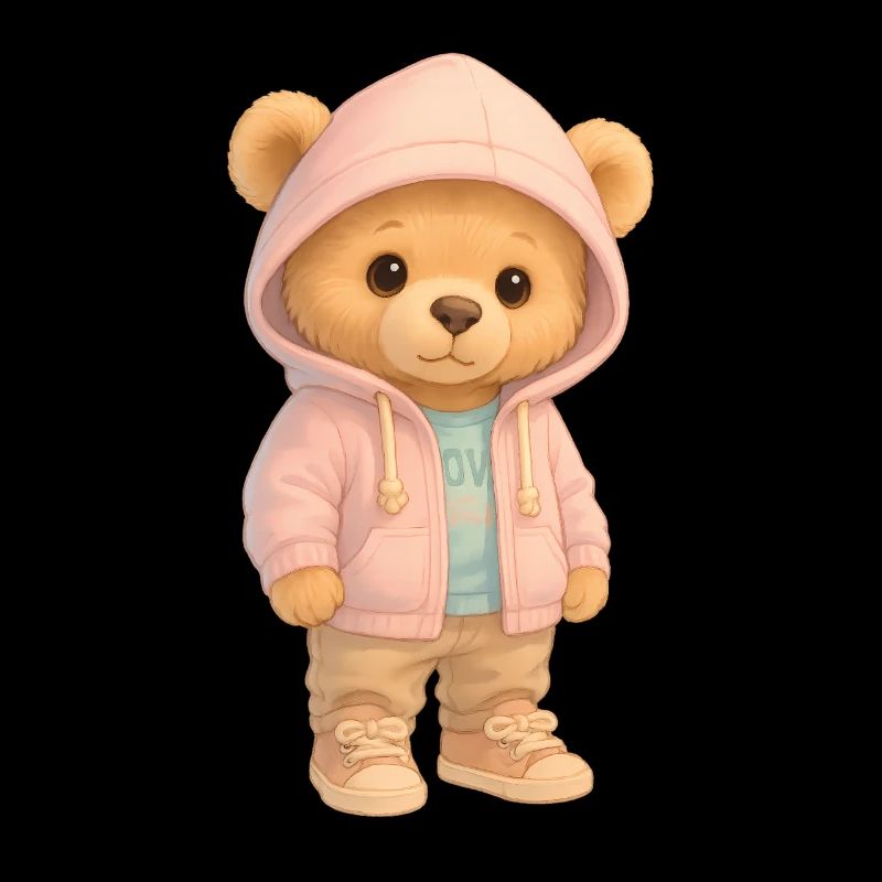 Süßer Kapuzenpullover Bär