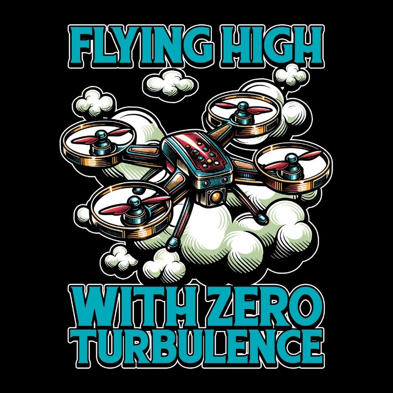 Passionné de drones qui vole haut avec des courses de drones