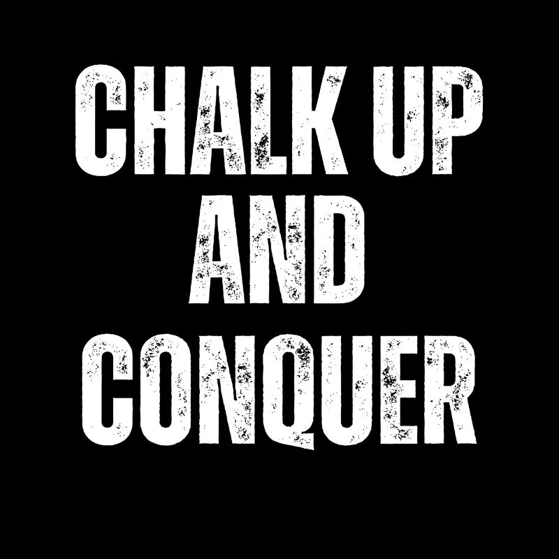 Boulderer Chalk Up Und Conquer Bouldering