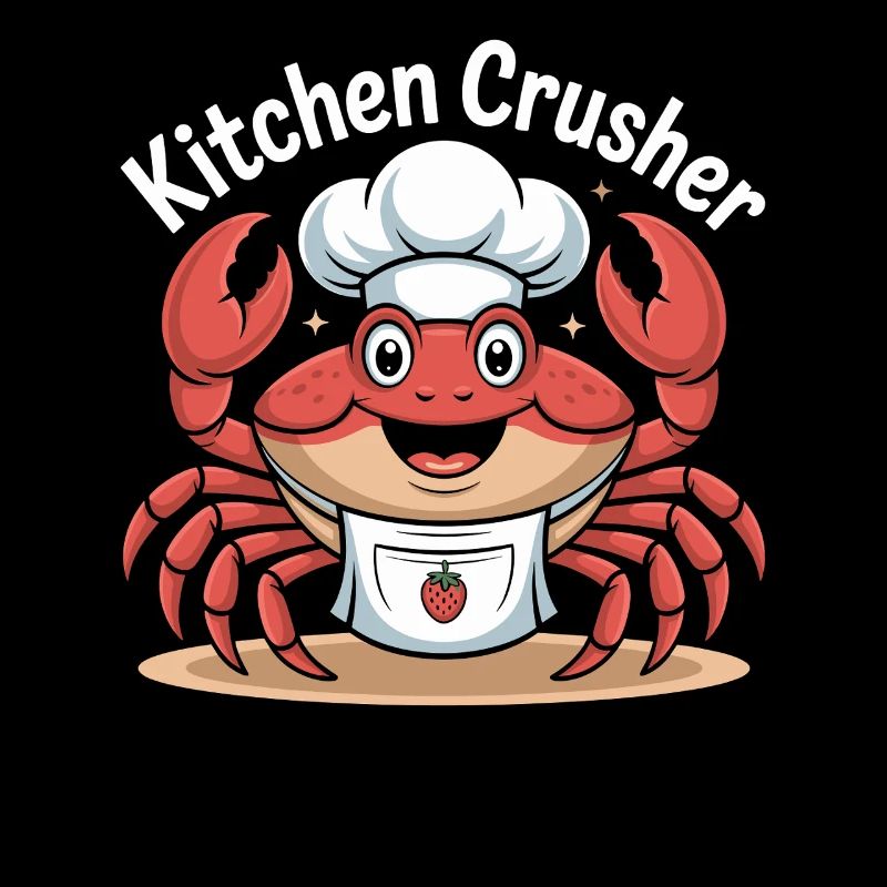Kitchen Chopper Crab Chef Job Funny and