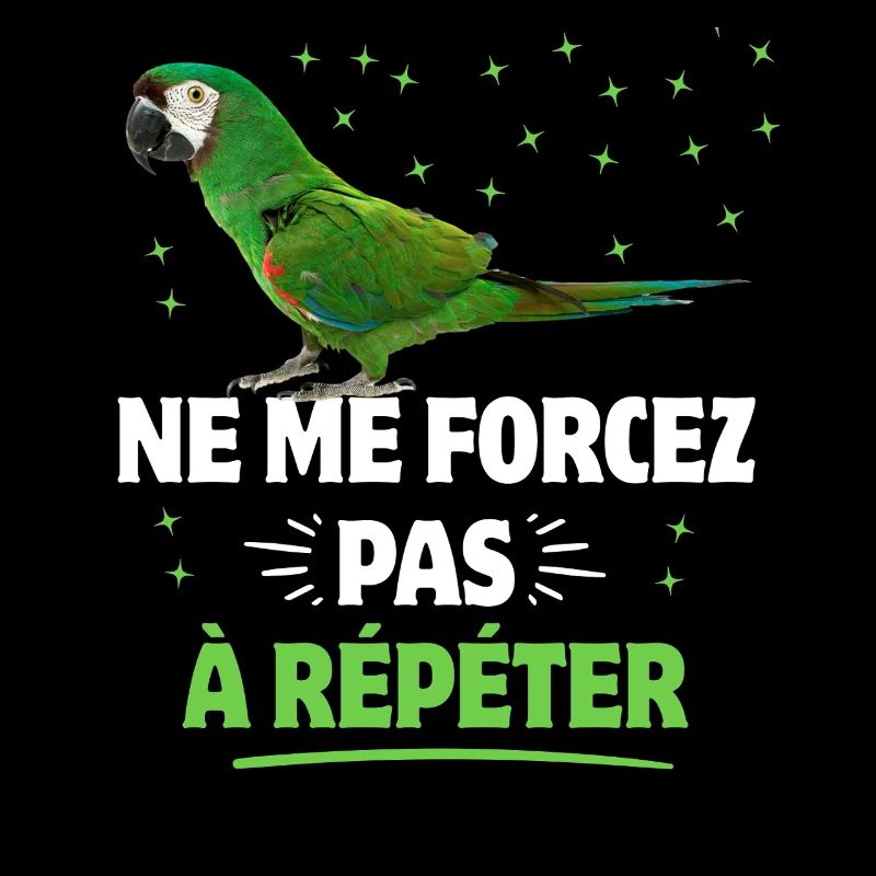 Si tu parles on repete perroquets blancs