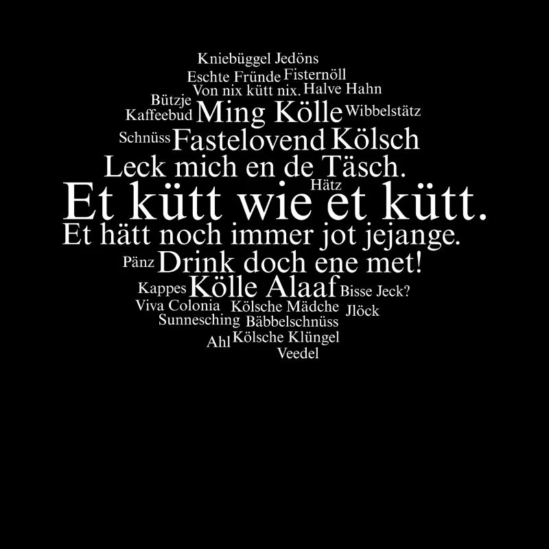 Cologne Kölsch Nuage de mots Carnaval de Cologne Alaaf Kölle