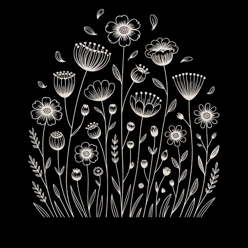 Playful floral pattern