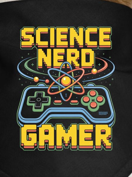 Science Nerd Gamer Atom Controller Wissenschaft