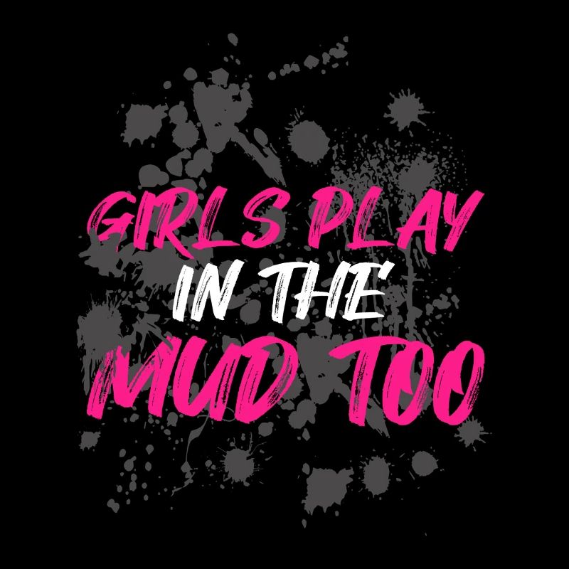 Les filles jouent dans la boue Schlammlauf Mud Run Muddy
