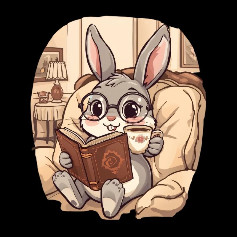 Cuddly Bunny Reading Evening