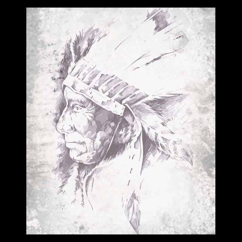Native Grey Feather Chief