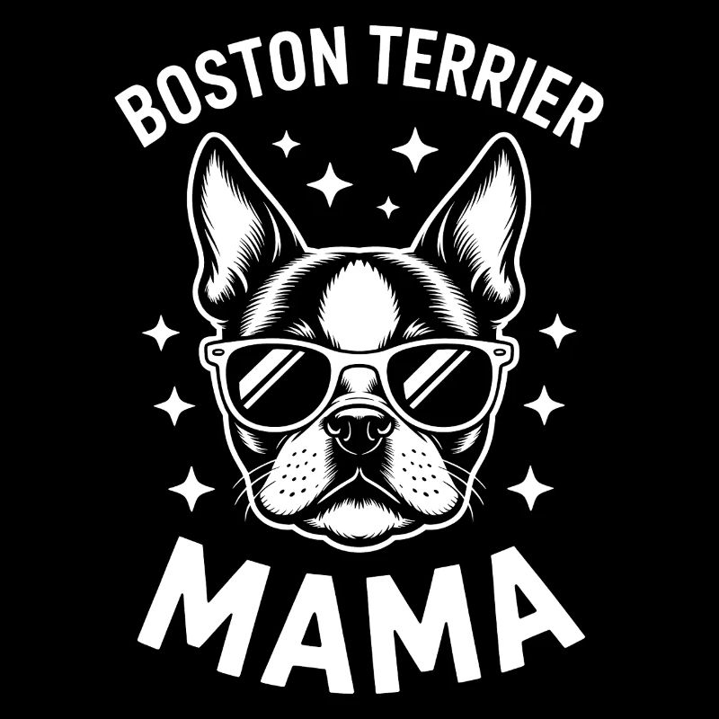 Boston Terrier Saying Mom Boston Terrier Gift