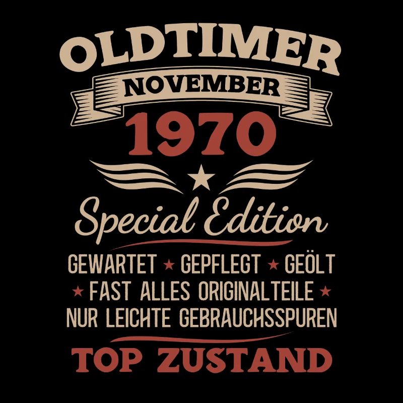 55. Geburtstag Geschenk Oldtimer November 1970