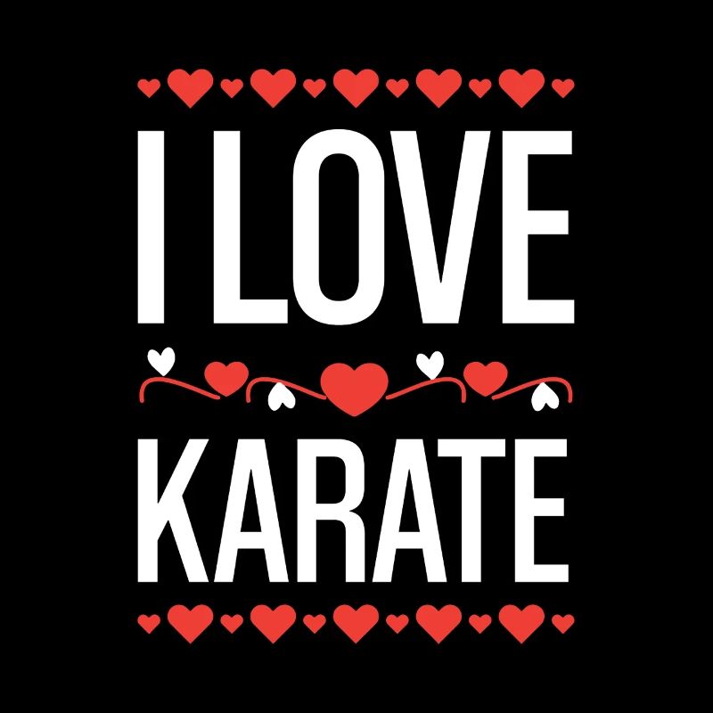 J’adore le design de cœur de karaté