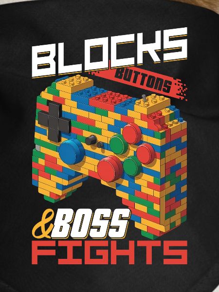 Building Blocks Gamer Gaming Brick Builder