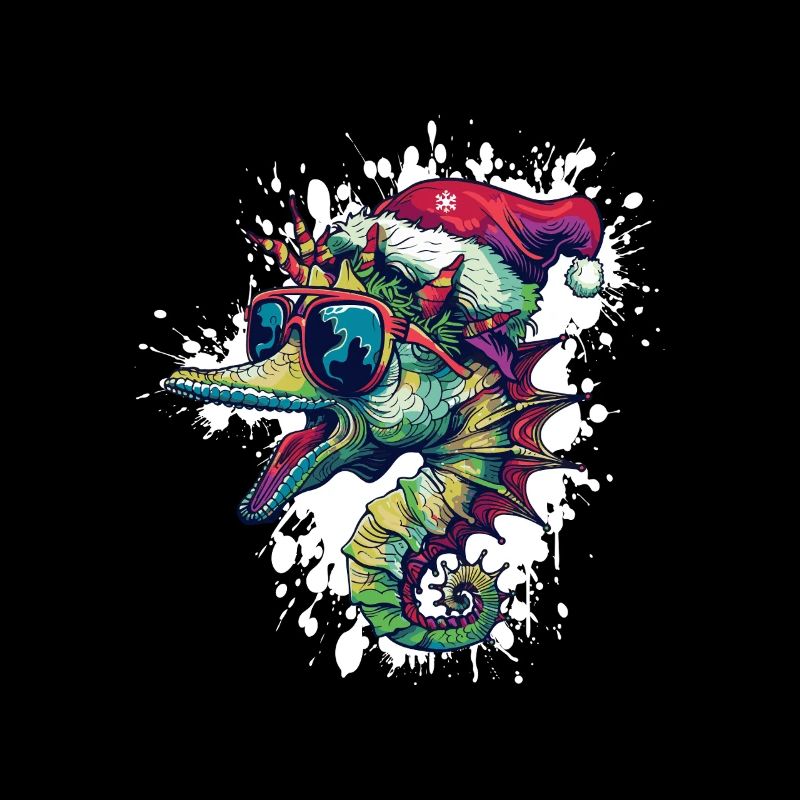 Hippocampe Noël Drôle