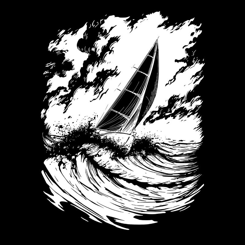 Energetic Sailing Art Sailor