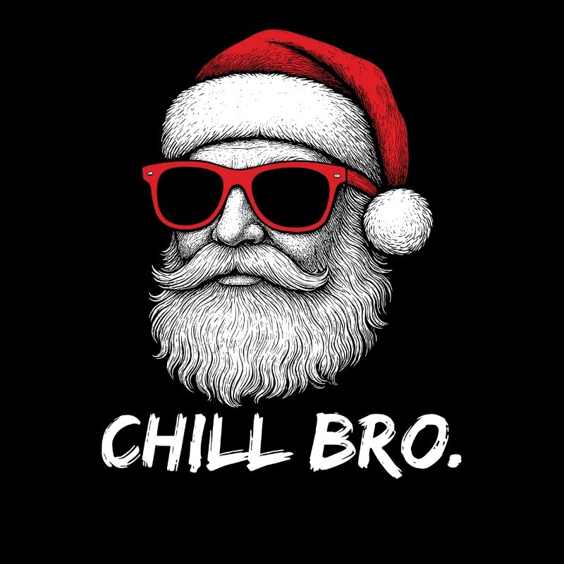 CHILL BRO – Lustiges Weihnachtsmann mit