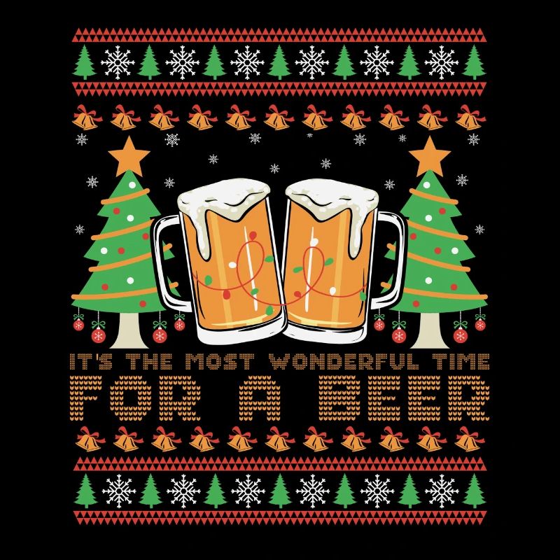 Pull Moche Meilleur Moment pour la Bière Noël