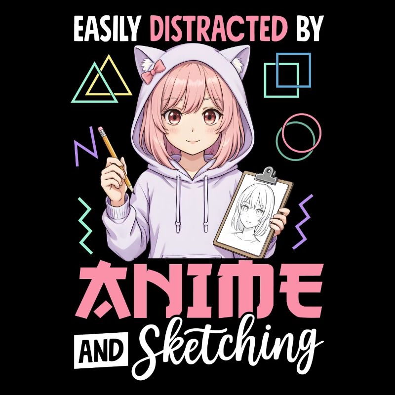 Facilement distrait par l’anime et le dessin