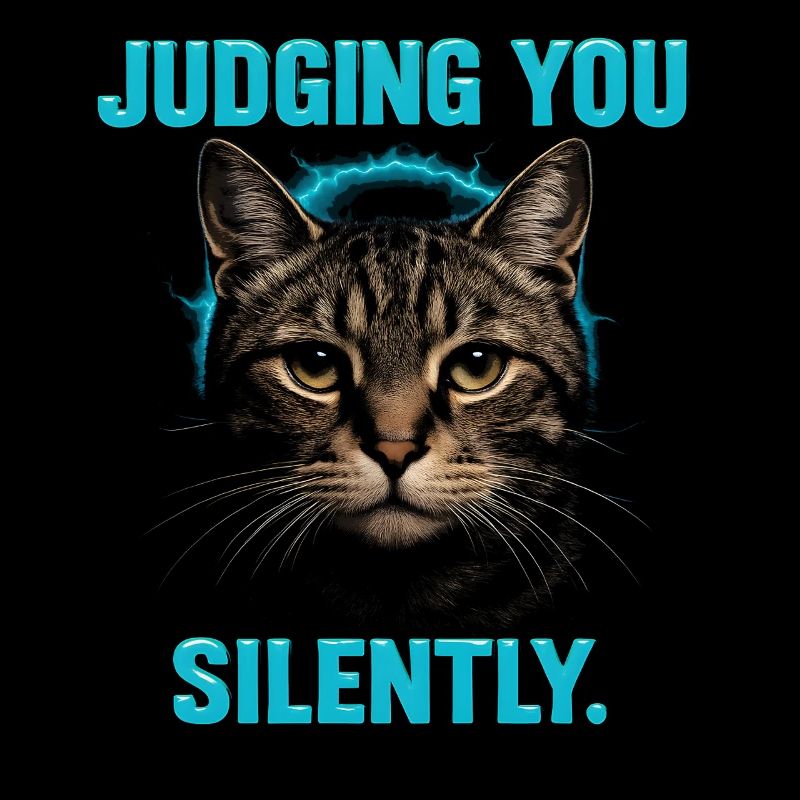 Cat humor, cat gift idea, funny pets
